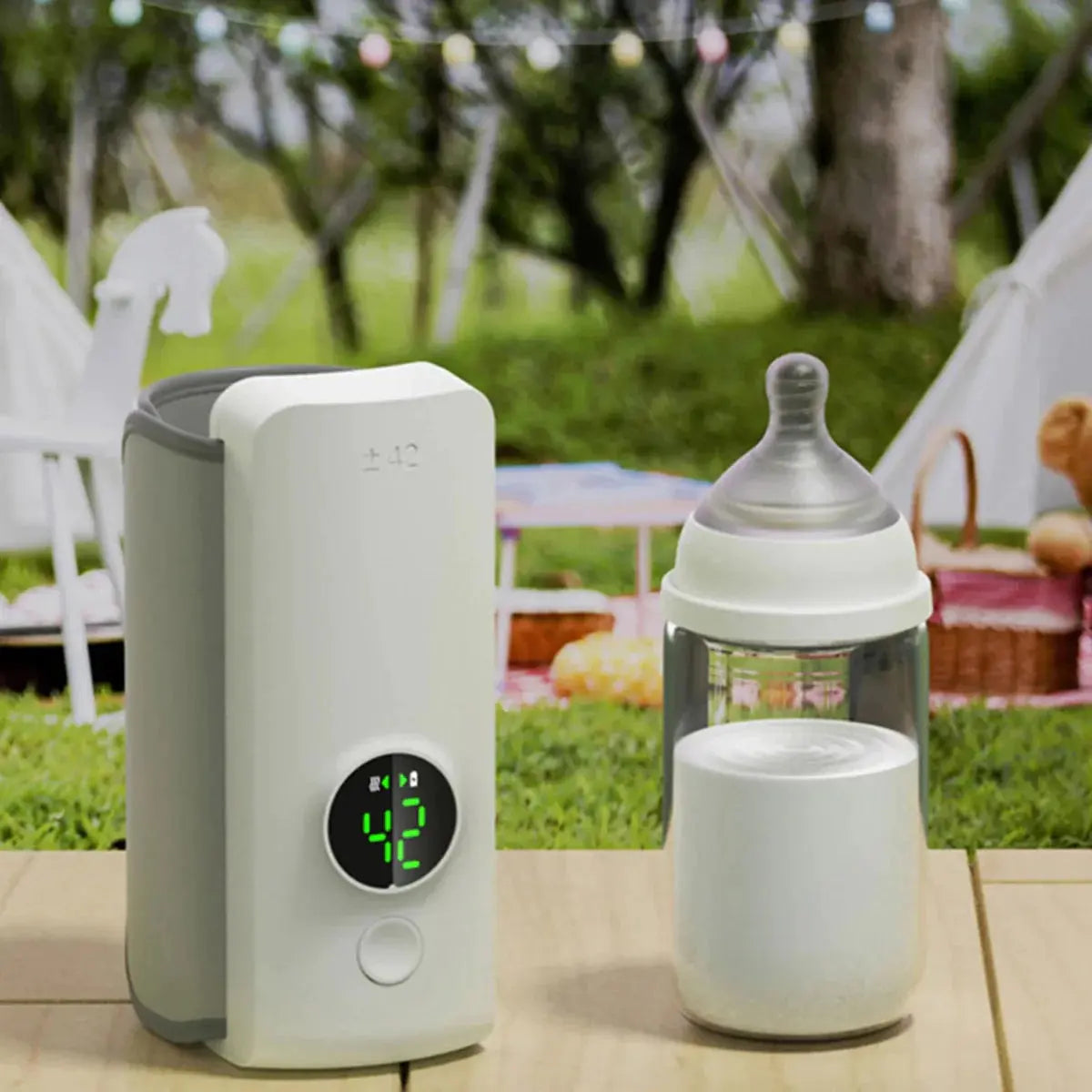 Wireless Rechargeable Baby Bottle Warmer Baby Blossoms