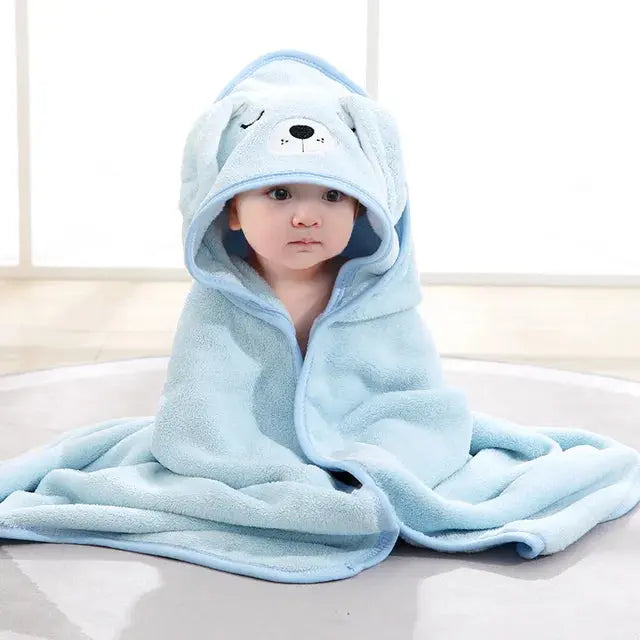 Cartoon Animal Baby Bath Towels - Baby Blossoms